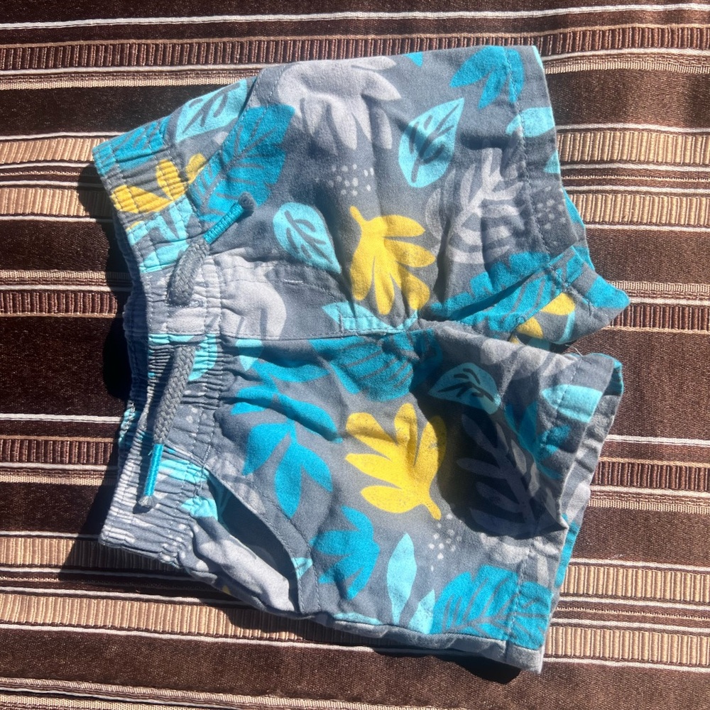 Garanimals Gray Shorts with Blue and Yellow Accents